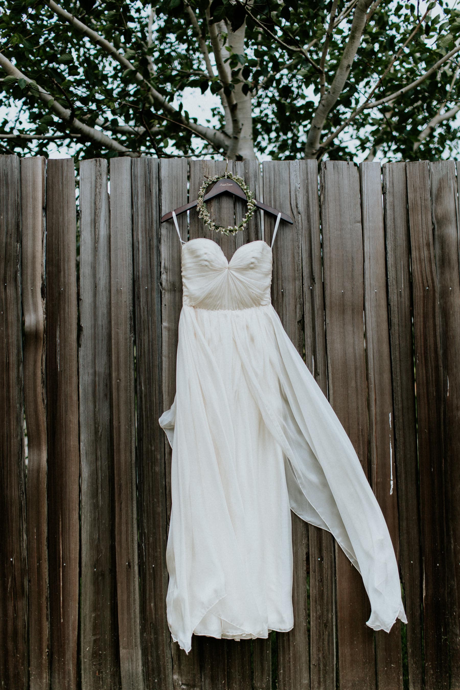 sarah seven strapless wedding dress