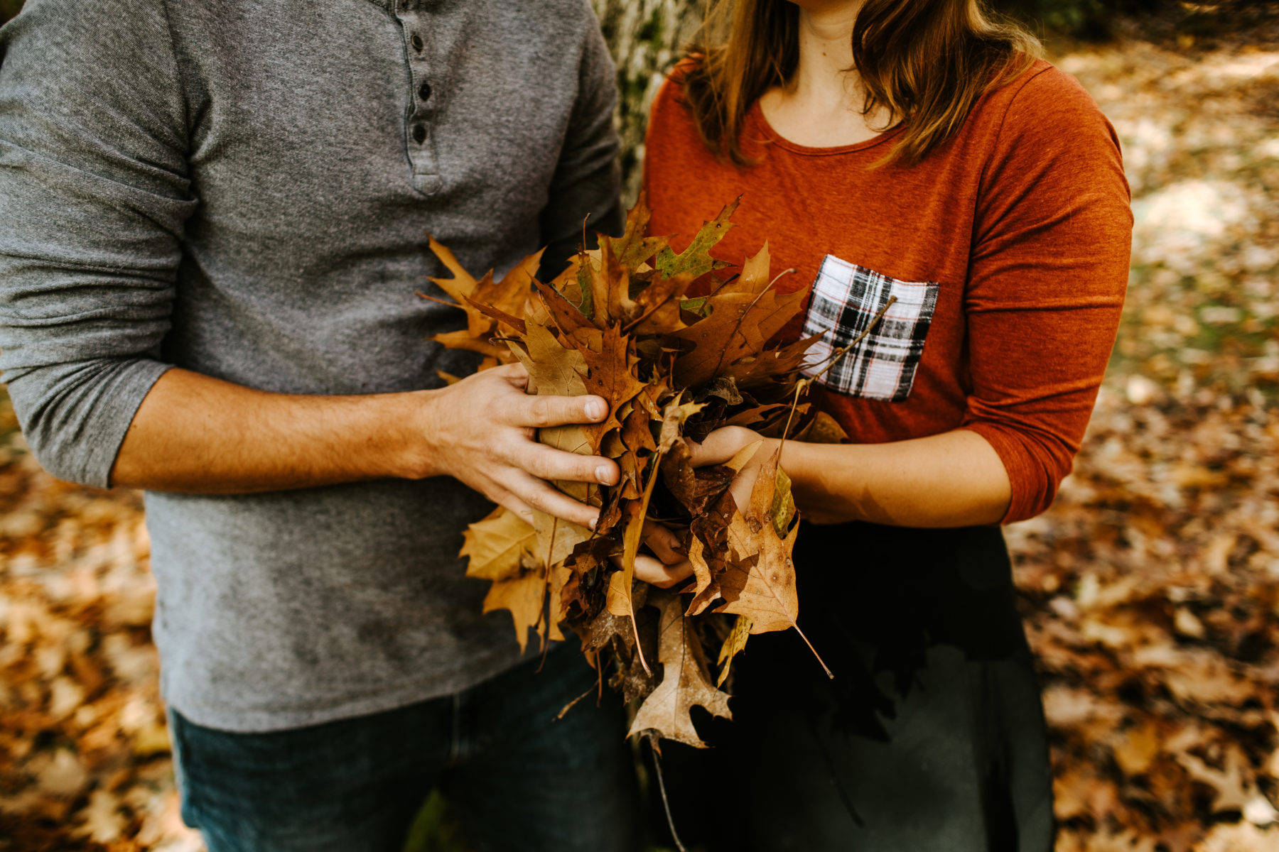 seattle wedding photographer fall arboretum engagement
