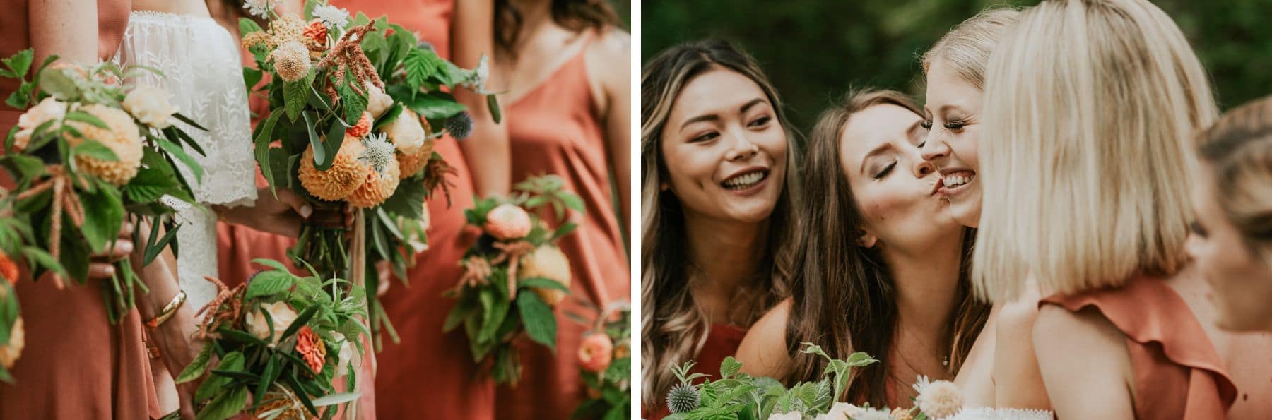 seattle wedding photographer cute bridesmaid photo