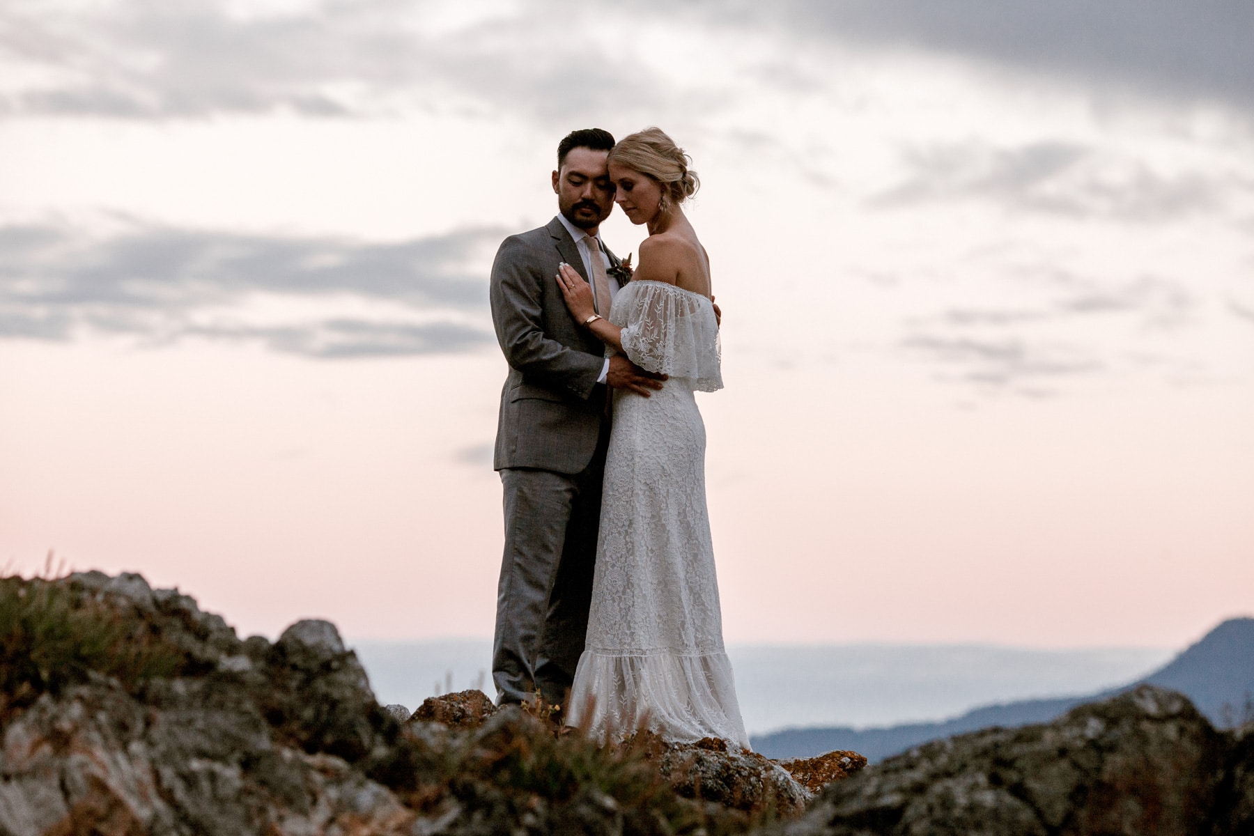 orcas island wedding sunset photos