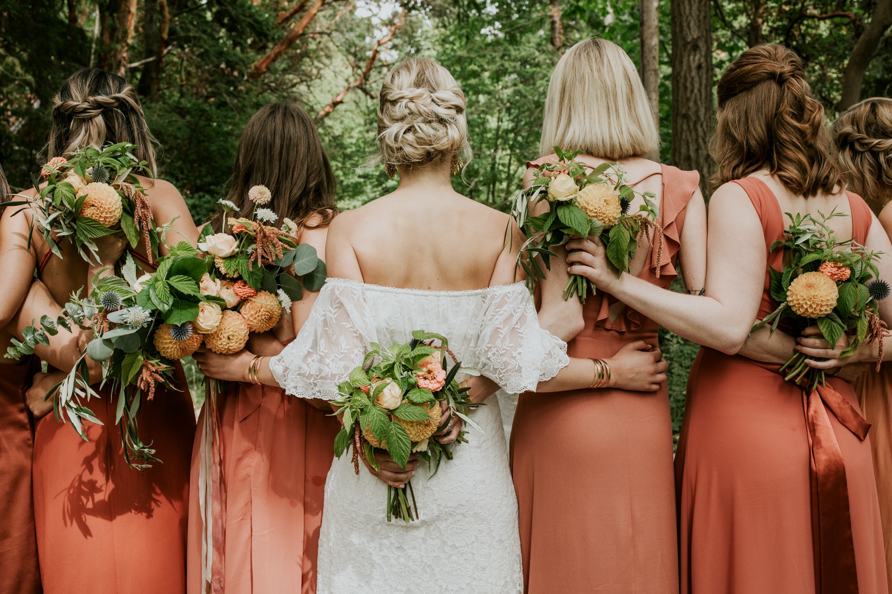 seattle wedding photographer cute bridesmaid photo