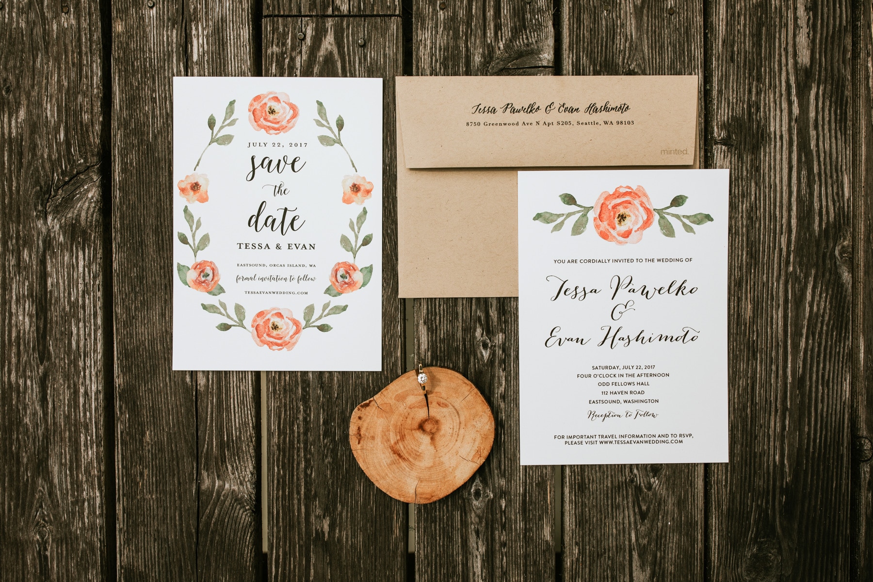 orcas island wedding invitations