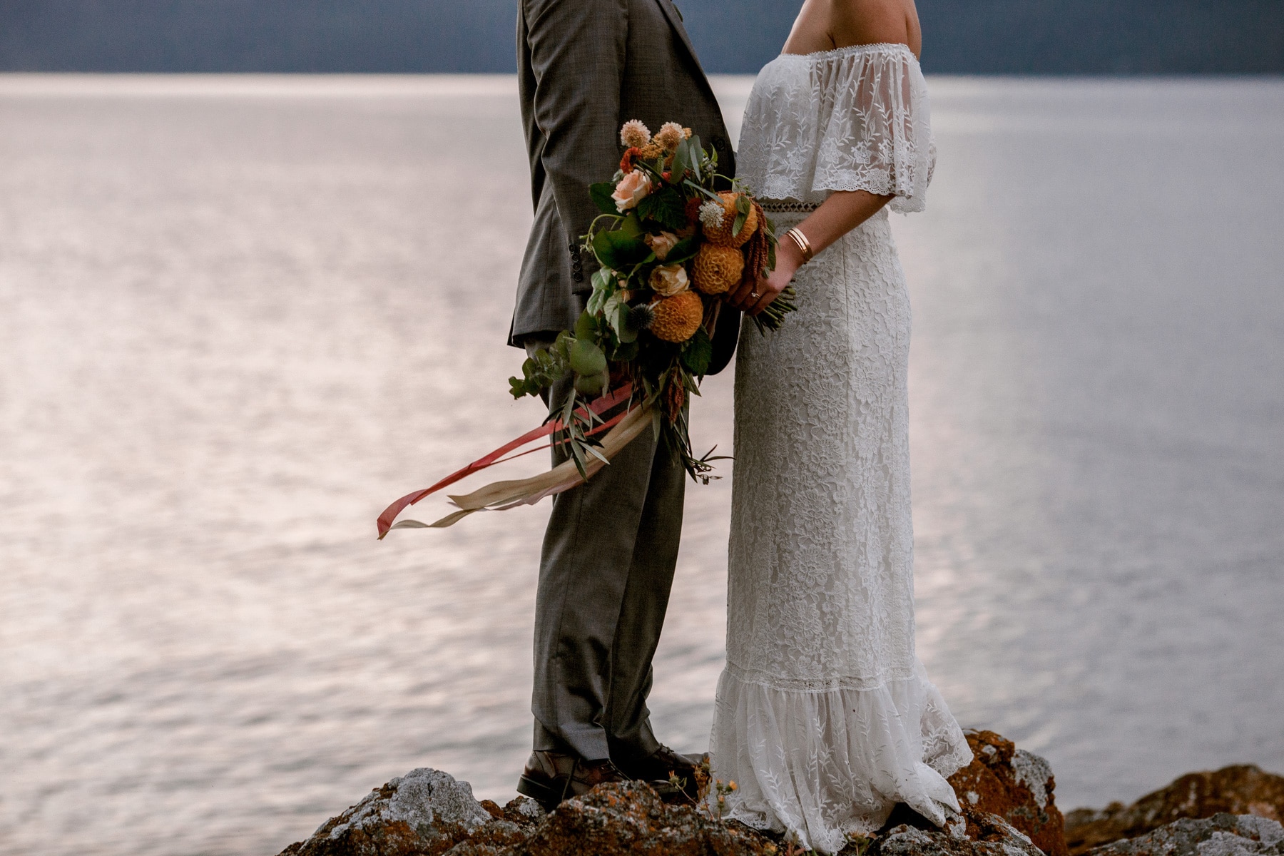 orcas island wedding sunset photos