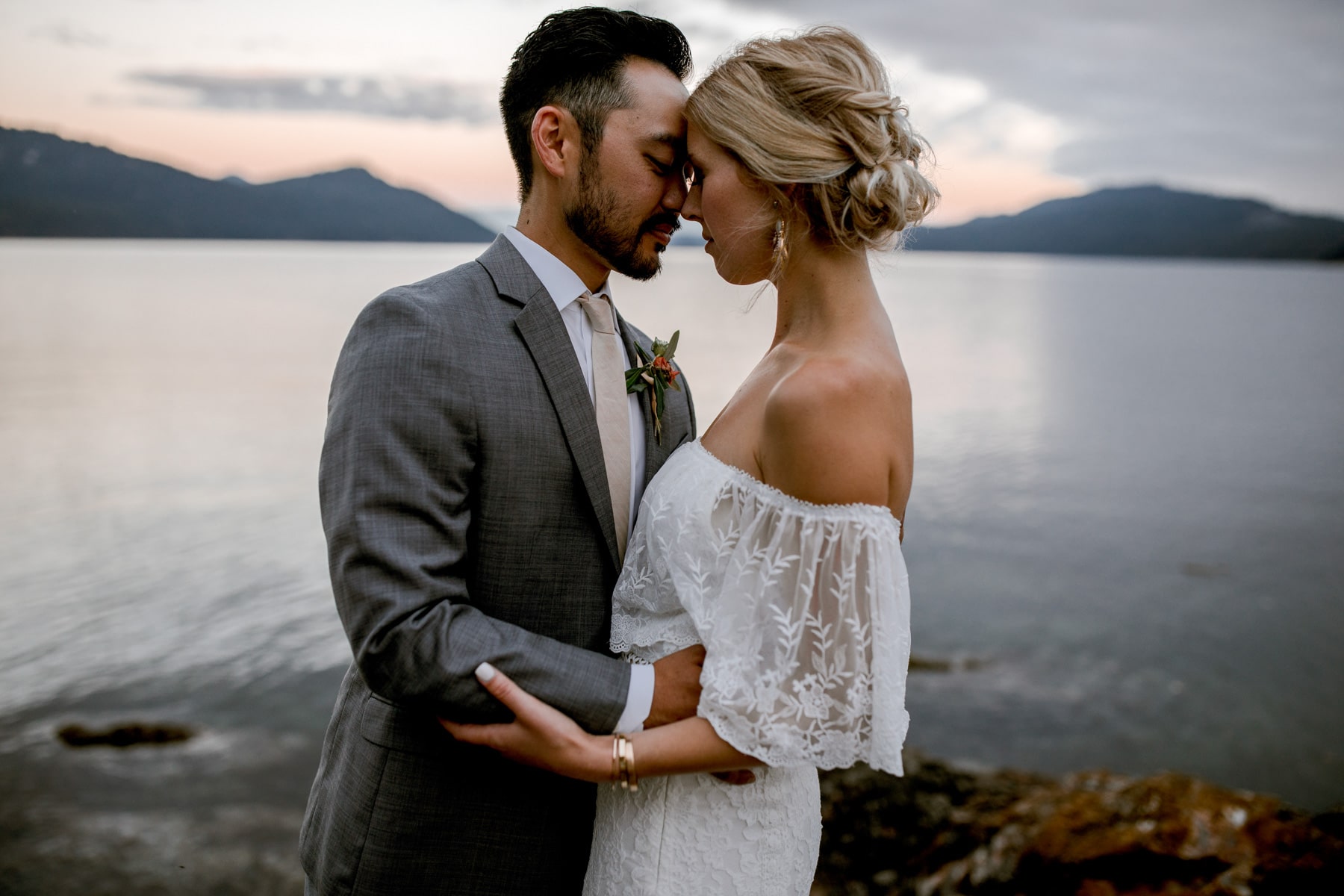 orcas island wedding sunset photos