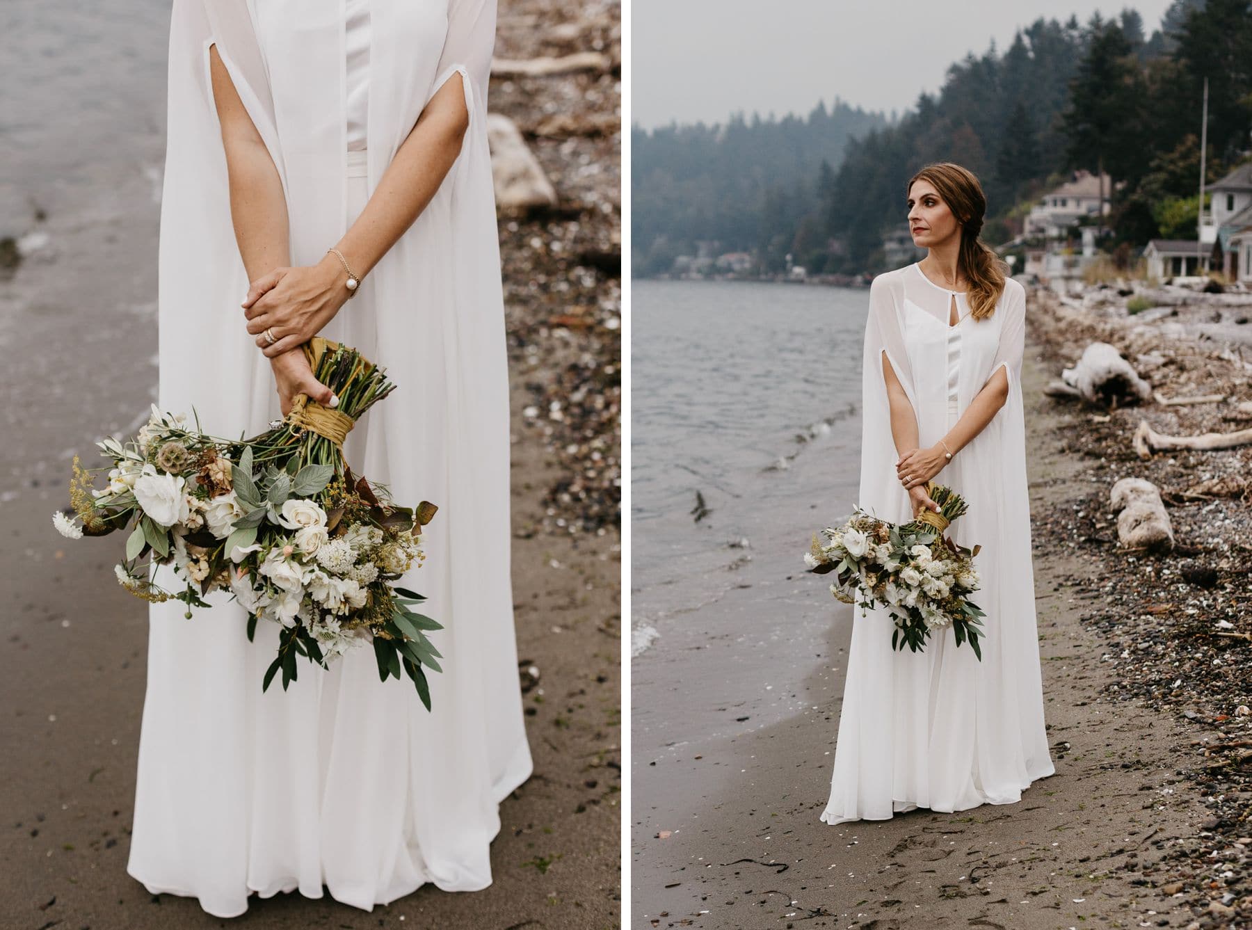 london plane seattle wedding bouquet