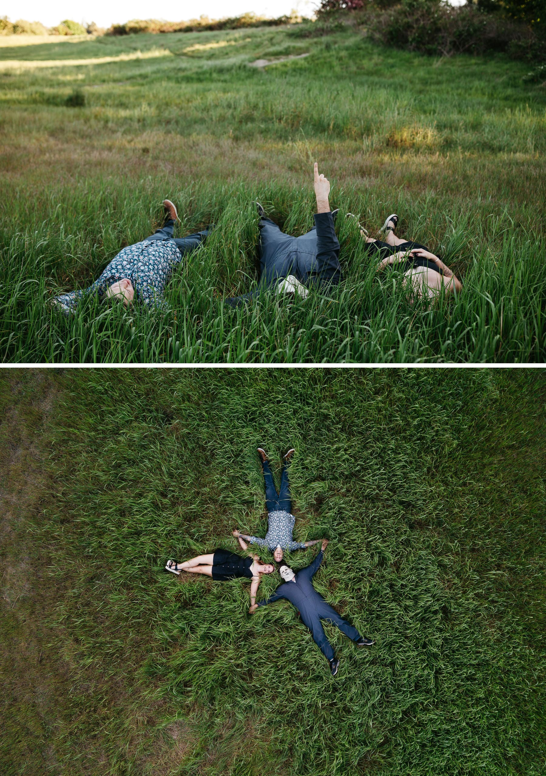 horror movie themed engagement