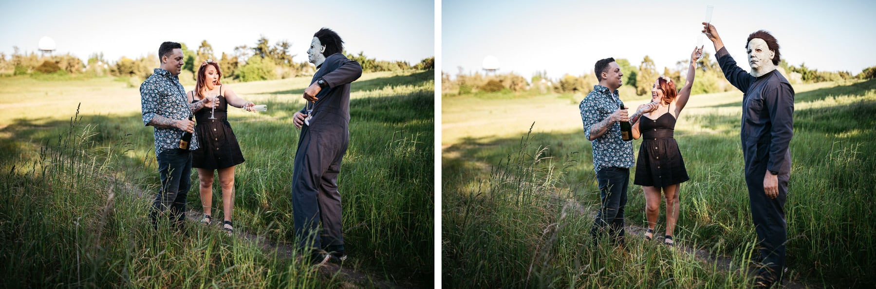 Horror Movie Themed Engagement | Kendra + Chris | Jacquelyn Portolese