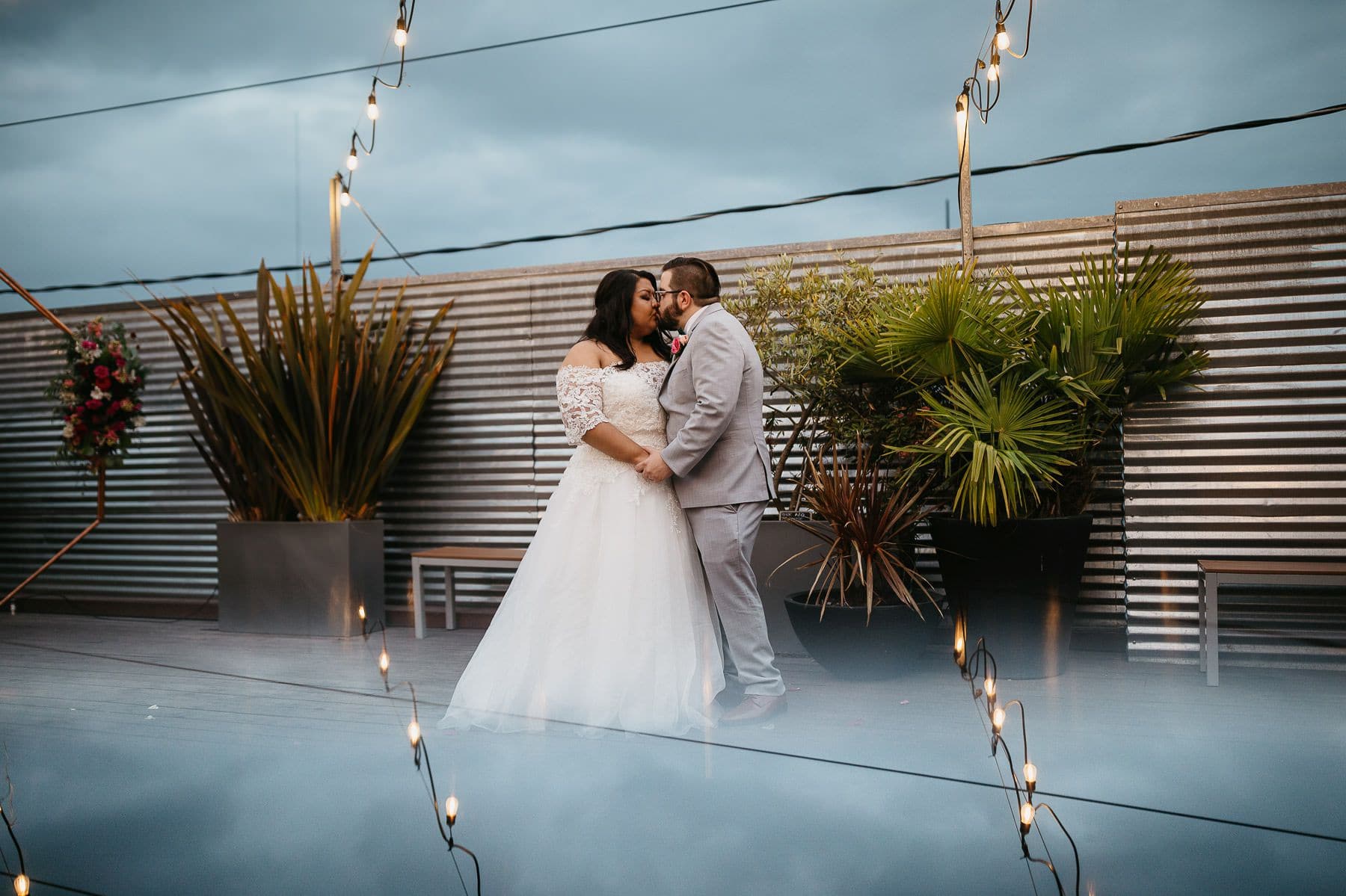 within sodo wedding rooftop deck