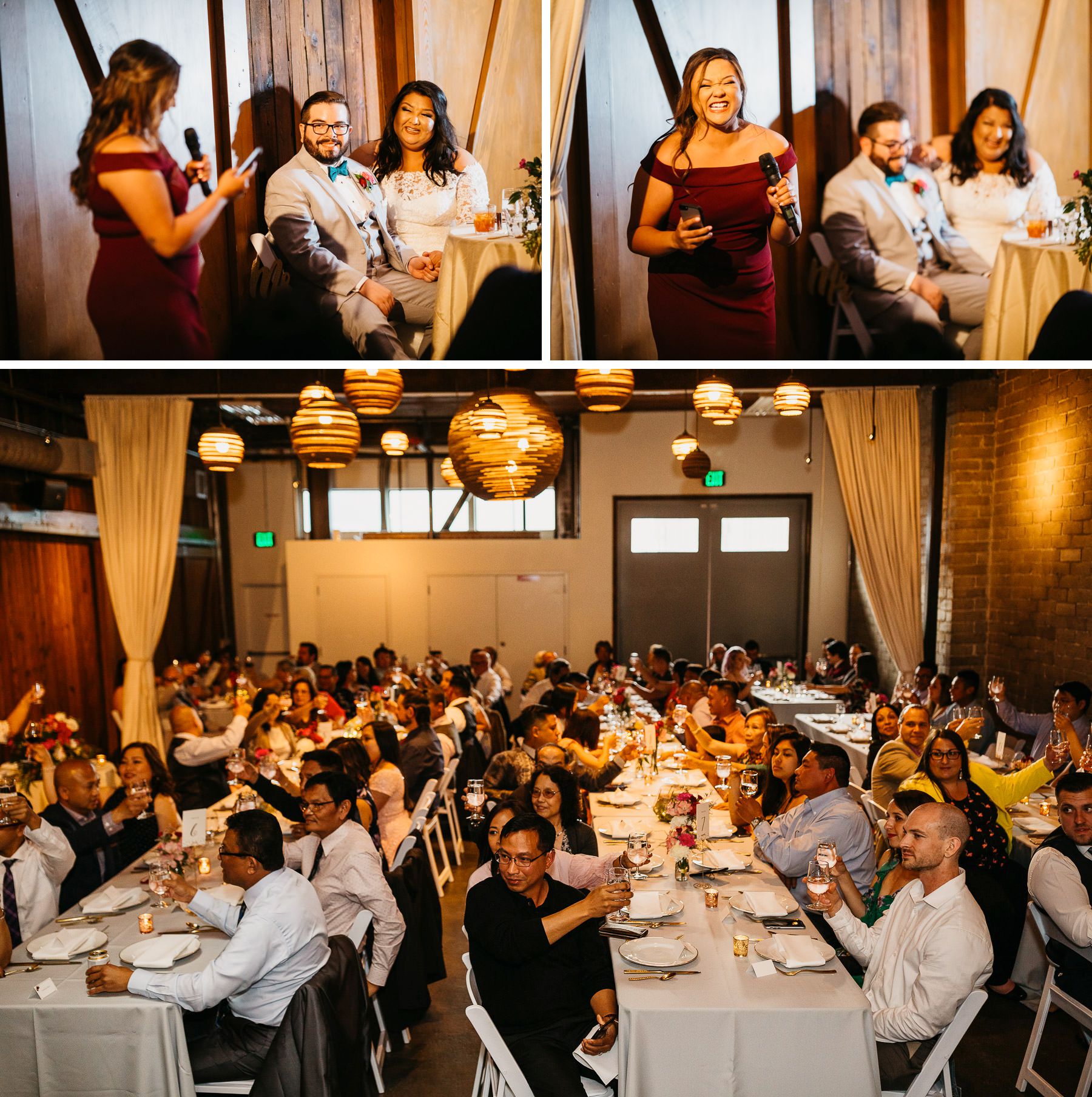 within sodo wedding reception dinner