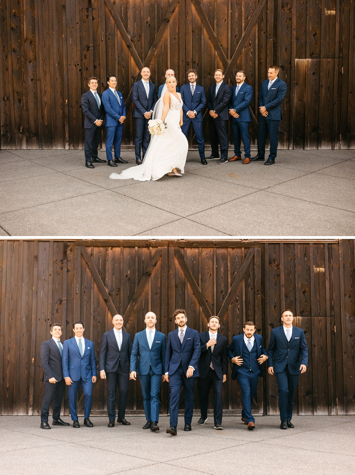 the kelley farm wedding bridal party