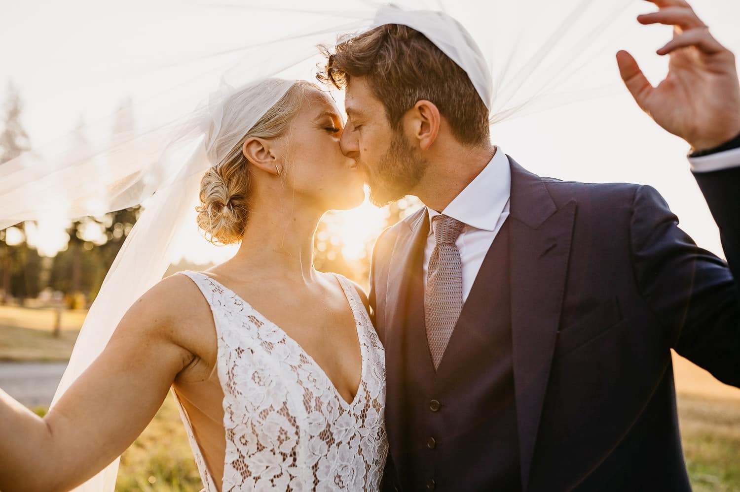 the kelley farm wedding evening portraits corn field