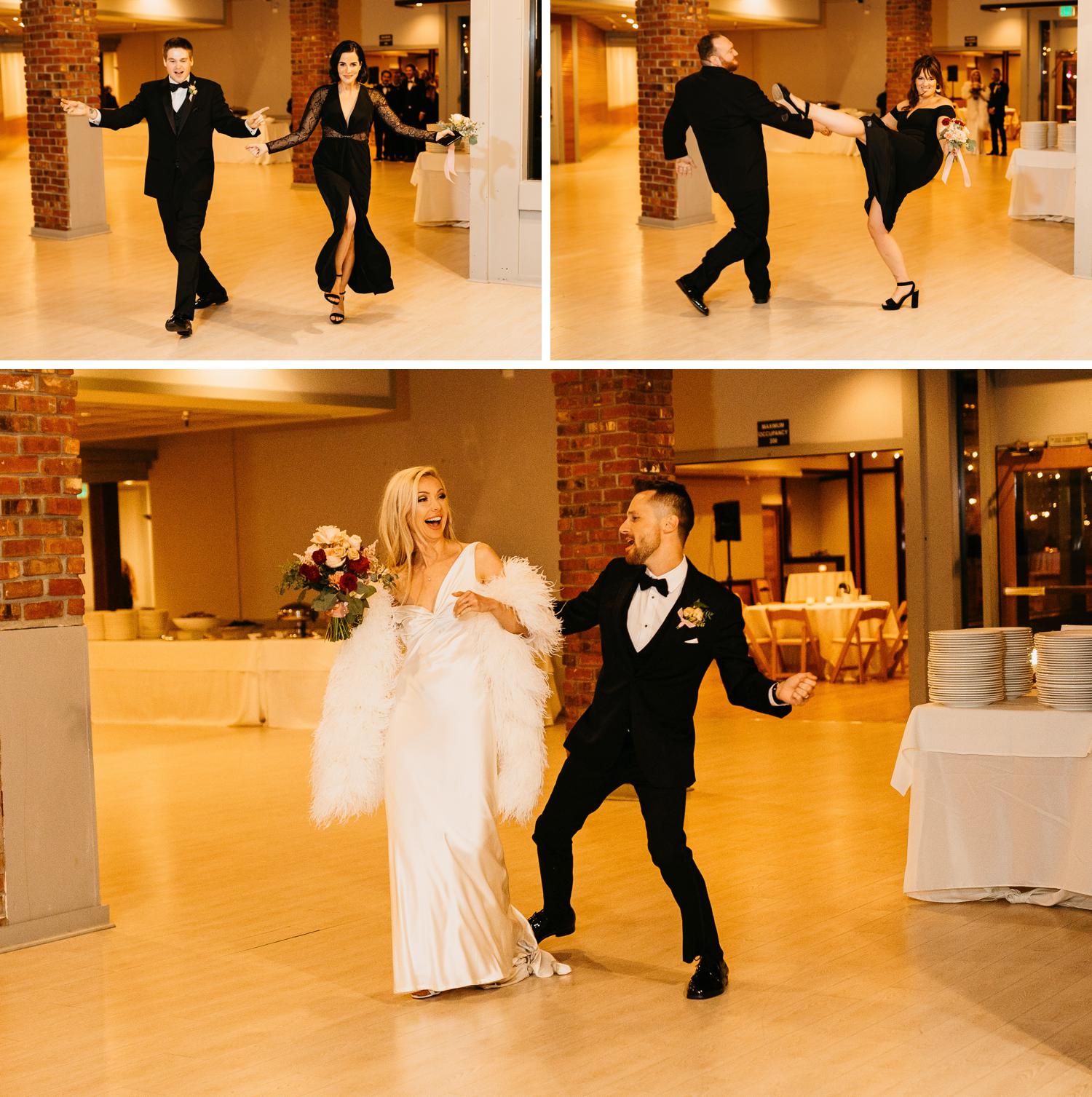 wedding party grand entrance