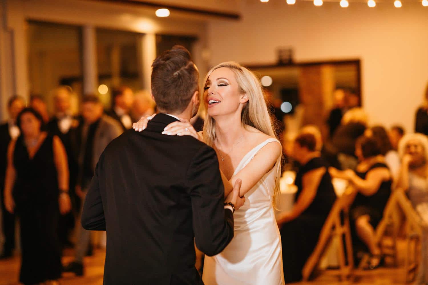 first dance at wedding at ballard baby club