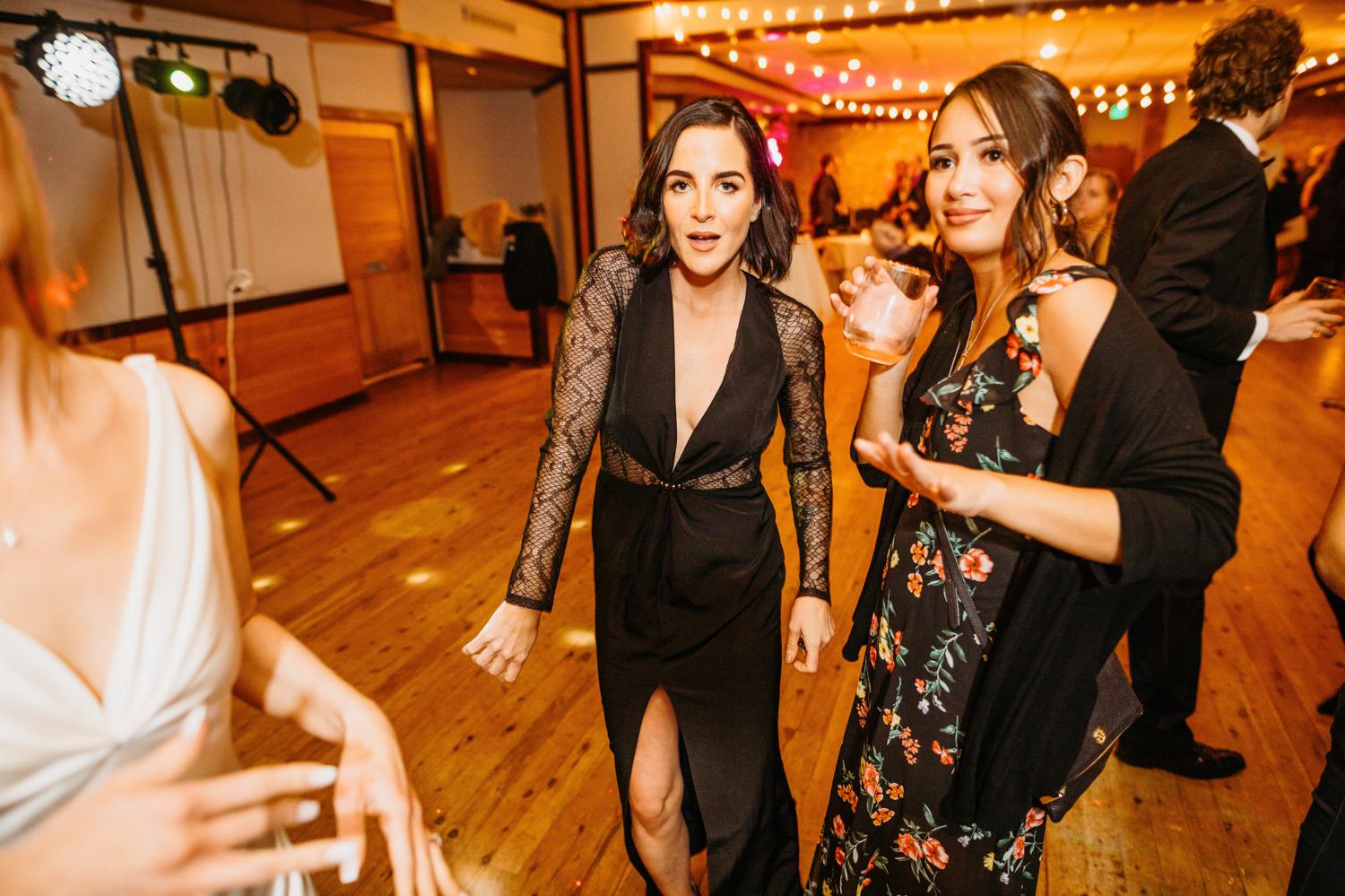 wedding at ballard bay club dance floor