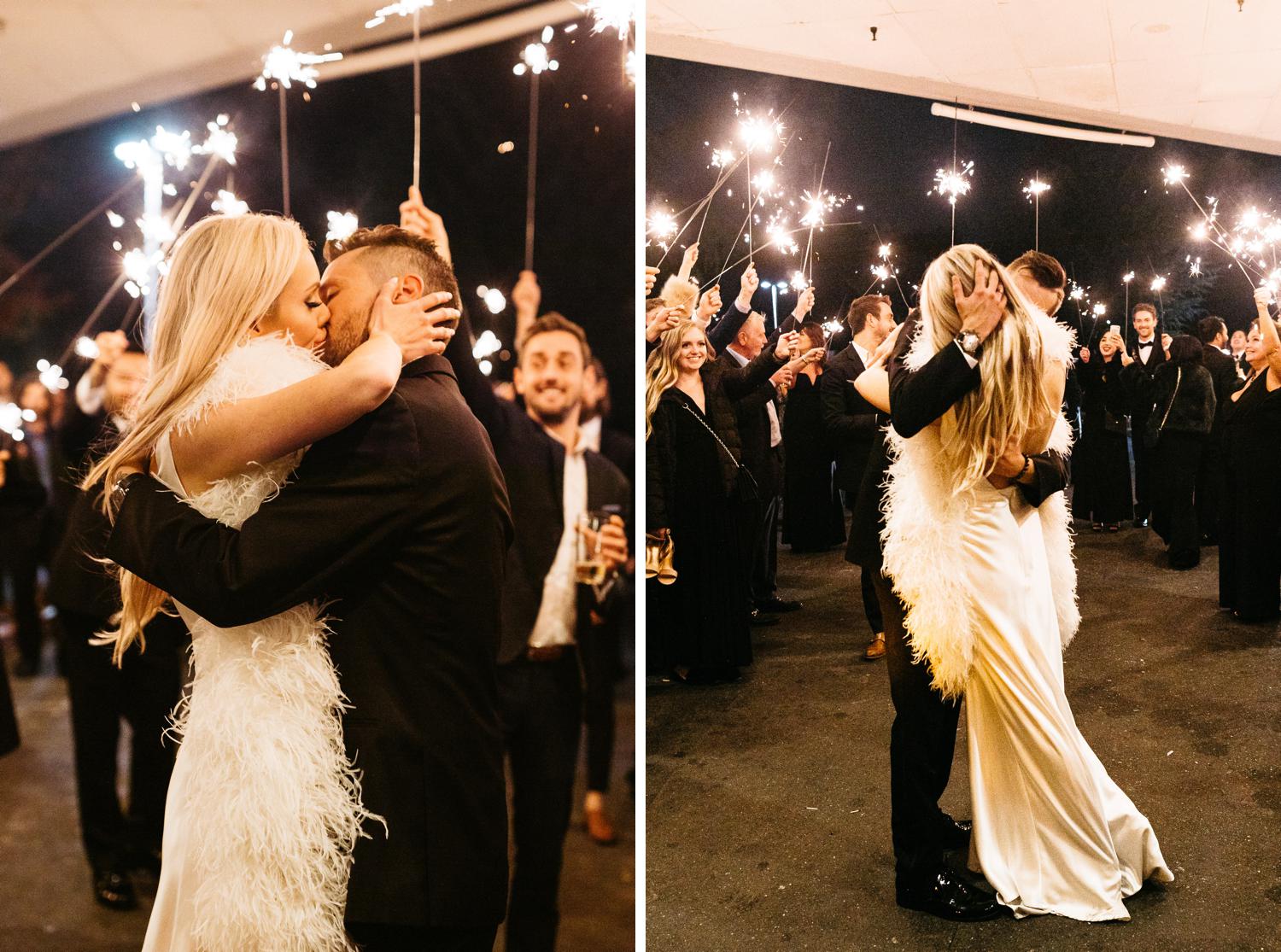 sparkler exit wedding venue in seattle