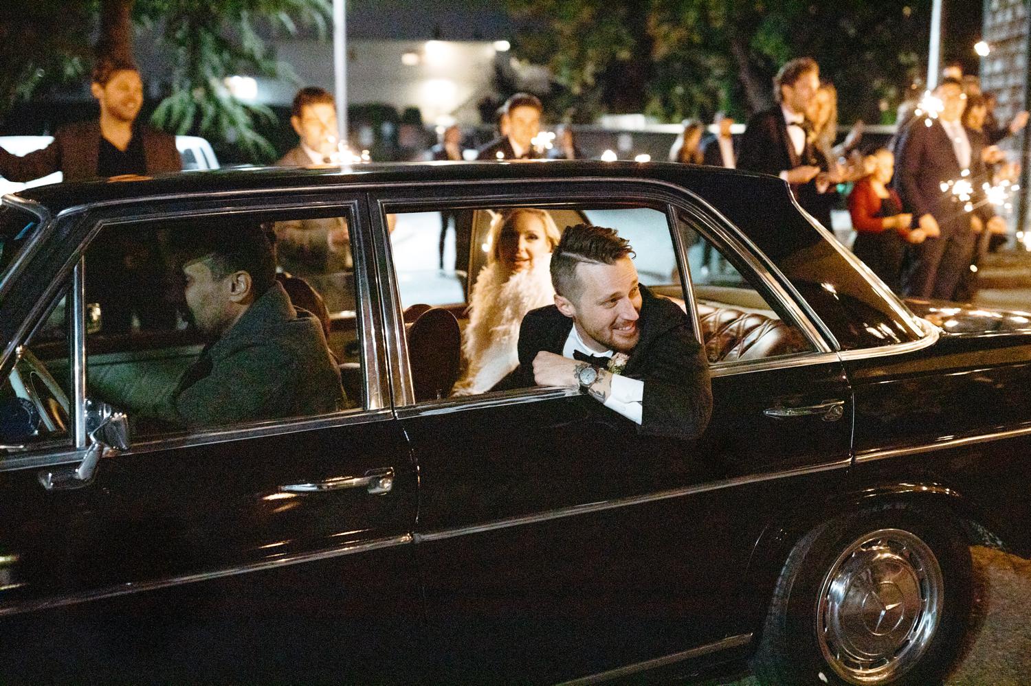 grand exit wedding at ballard bay club