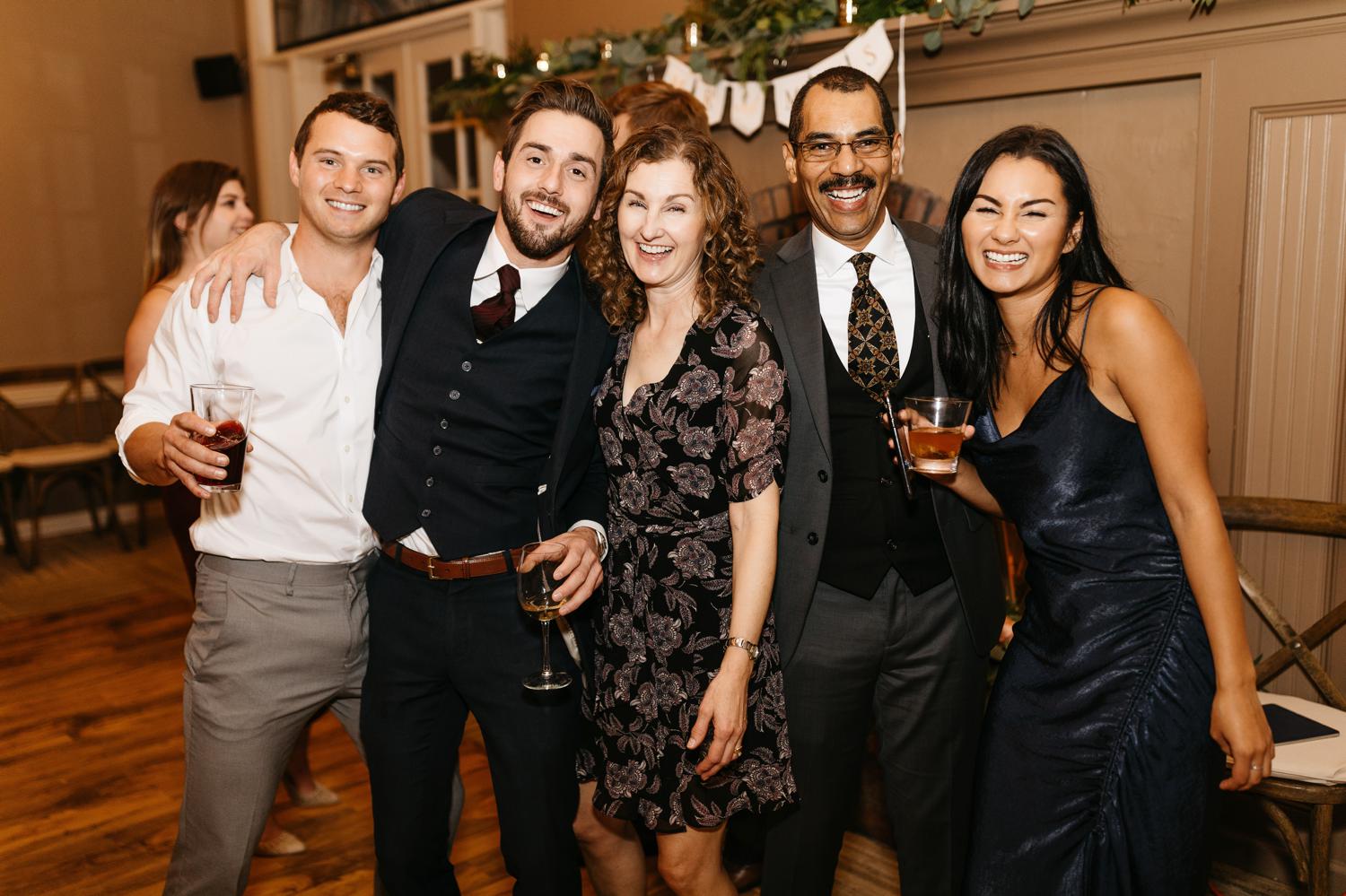 wedding reception at outlook inn victorian room