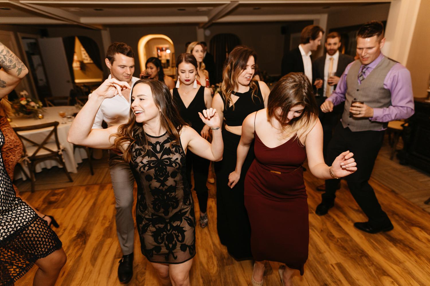 wedding reception at outlook inn victorian room