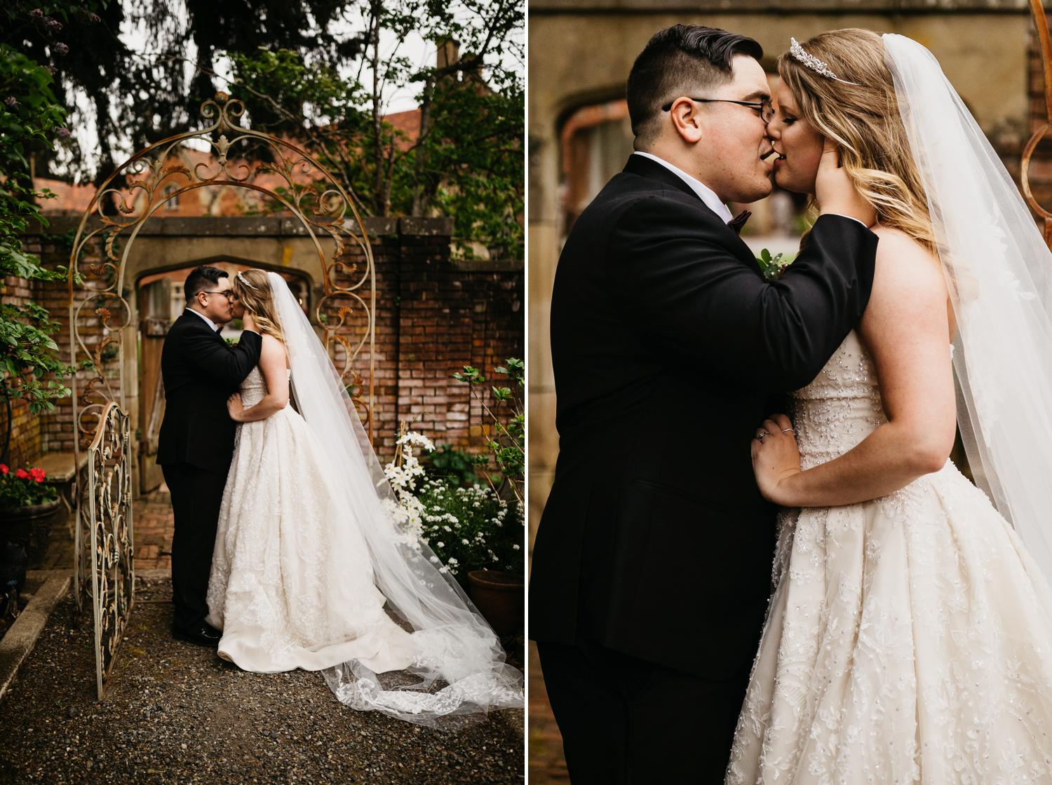 thornewood castle wedding portrait