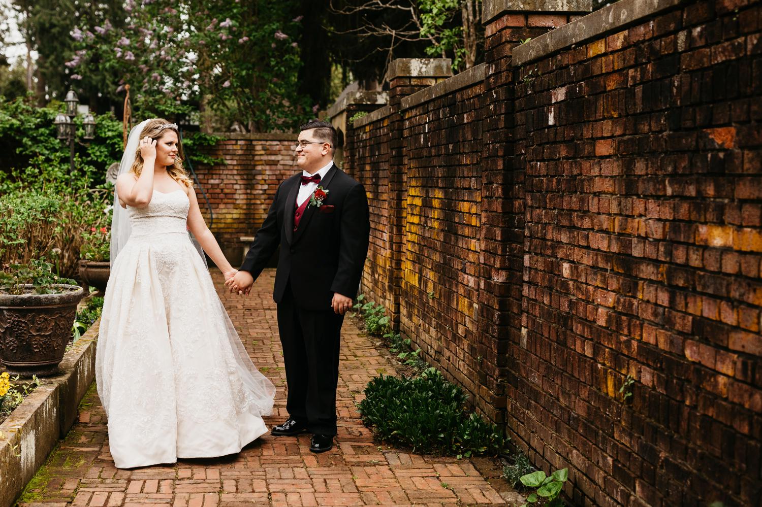 thornewood castle wedding portrait