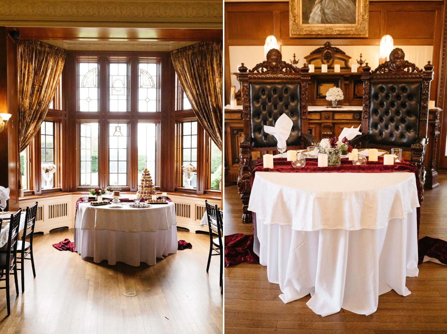 thornewood castle reception room