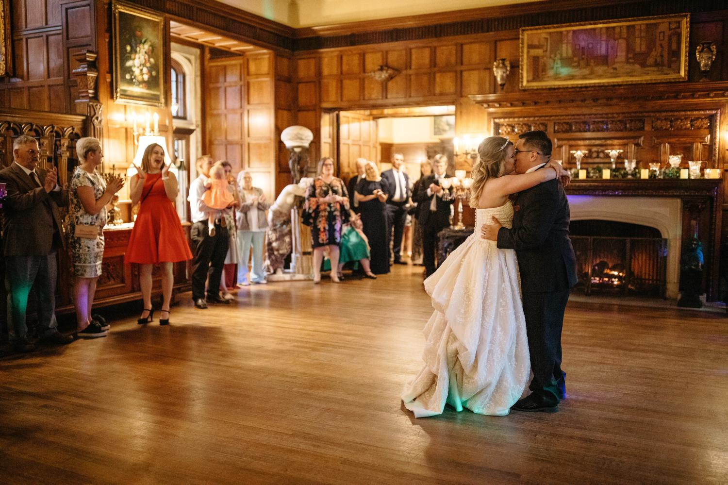 thornewood castle wedding dance floor
