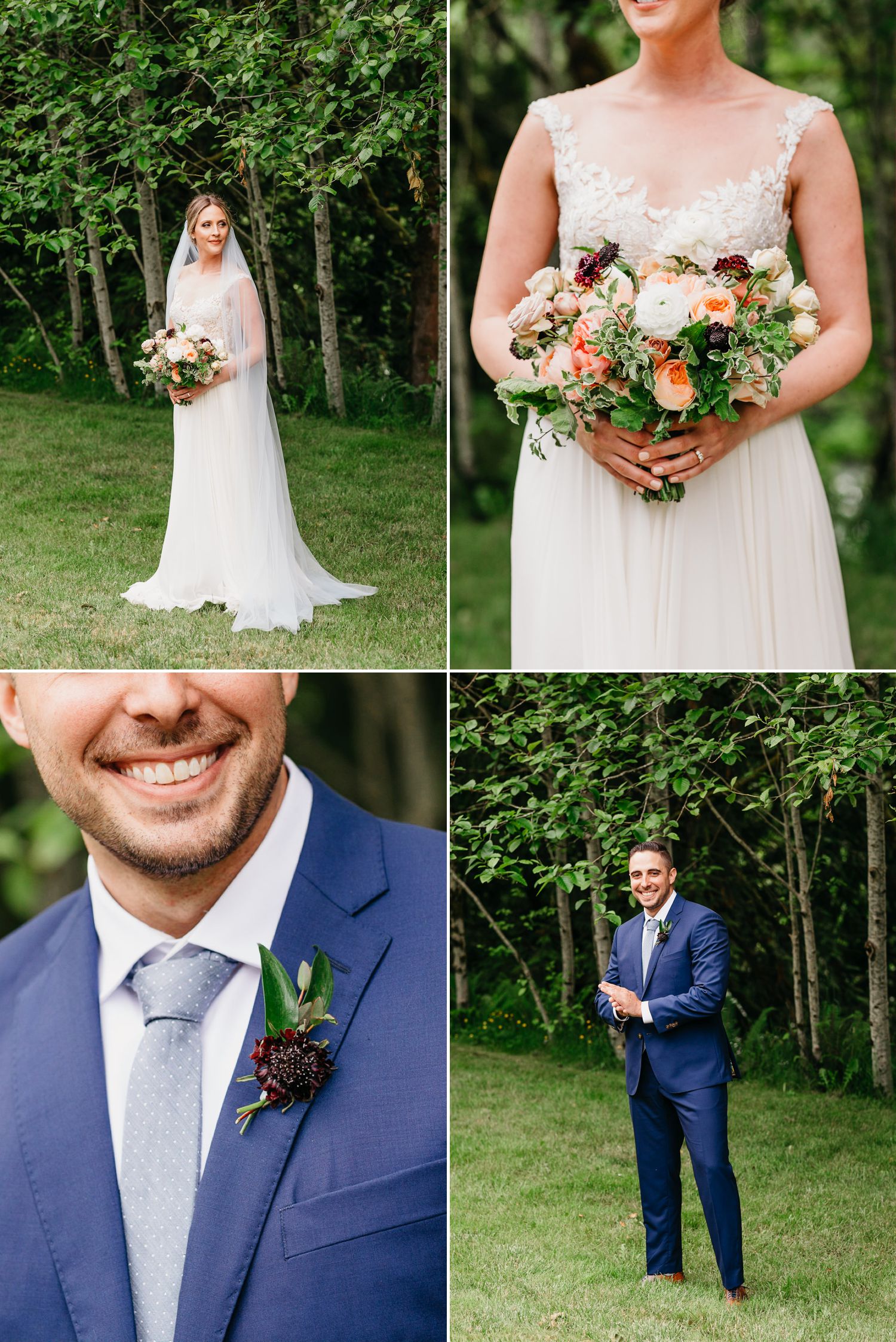 snoqualmie falls wedding photo