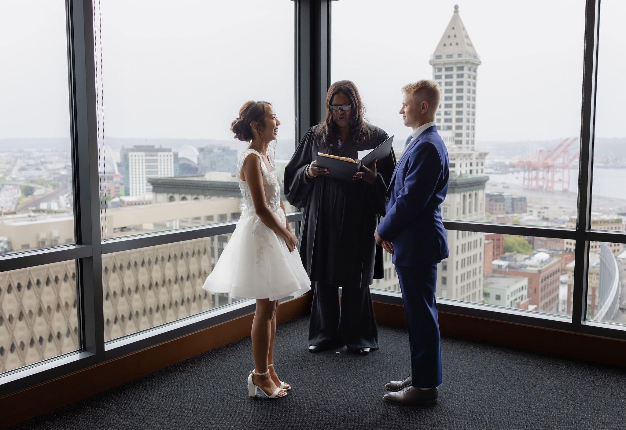 seattle courthouse wedding inside