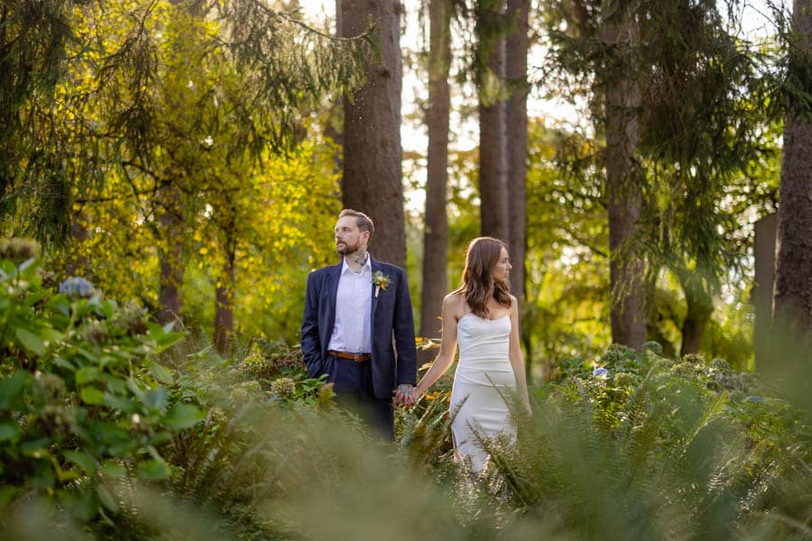 seattle courthouse wedding photos at volunteer park in fall