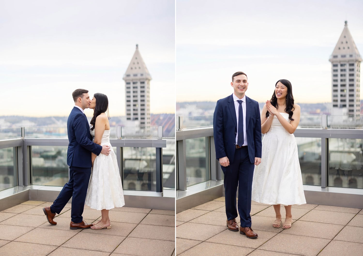 seattle courthouse wedding rooftop smith tower