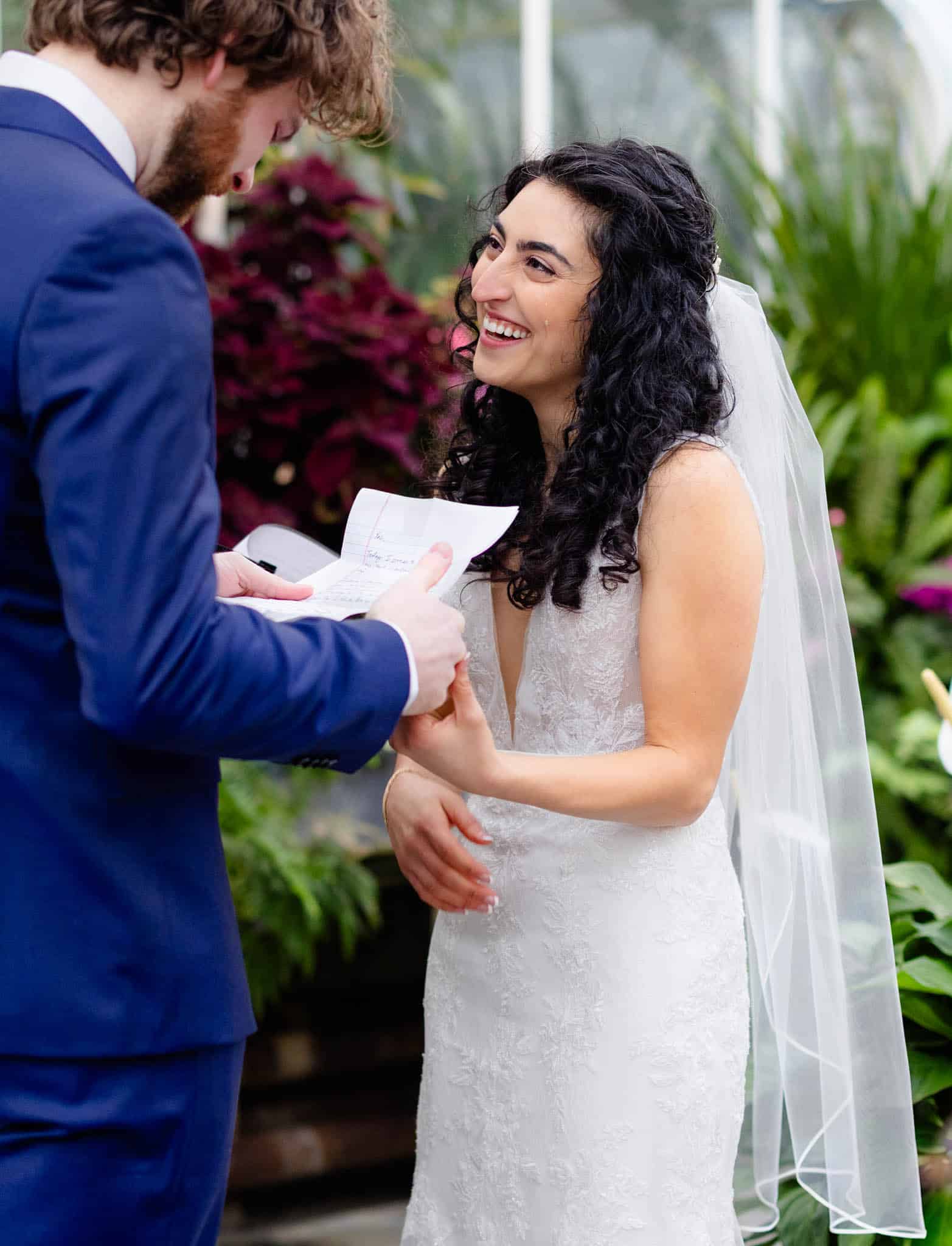 volunteer park conservatory wedding in february winter