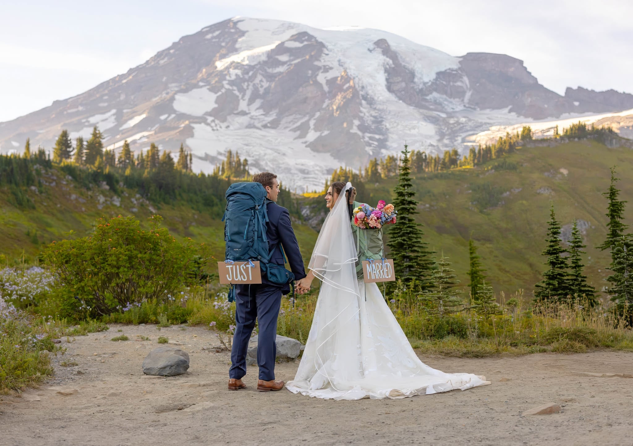 paradise mount rainier wedding elopement photo