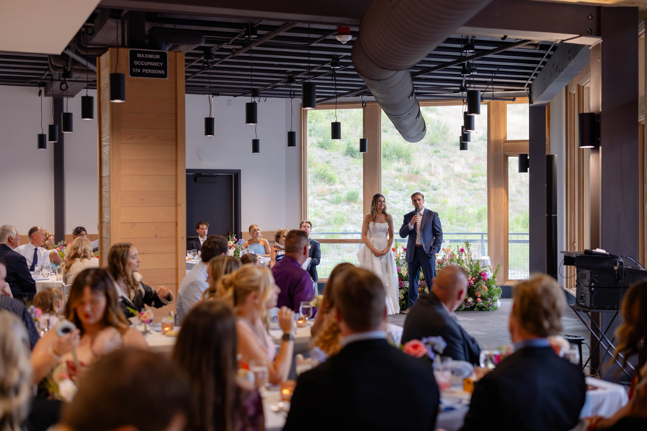 crystal mountain wedding the mountain commons reception